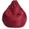 Кресло-мешок «Груша», XXXL, бордовый Анфас галлерея