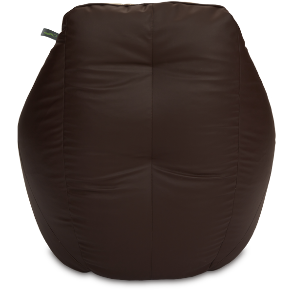 Кресло мешок «Босс», 90x95x90, Коричневый и красный Сзади