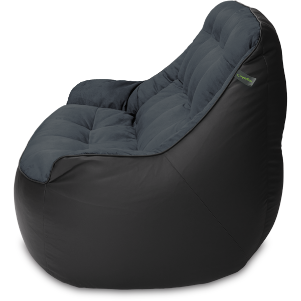 Кресло мешок «Диван Босс», 90x130x95, Чёрный Профиль