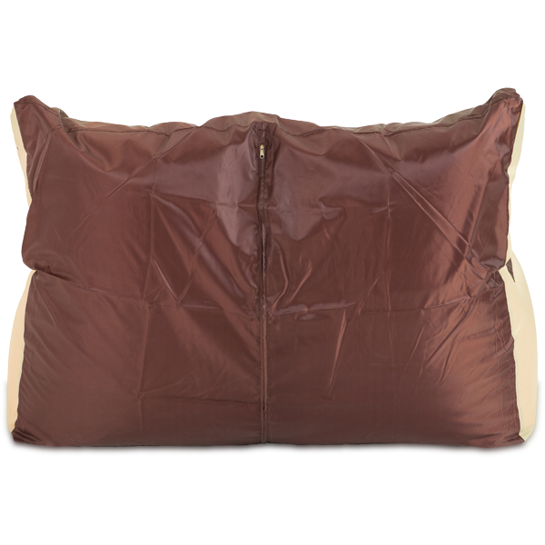 Кресло-мешок «Диван», 120x85x160, Коричневый и бежевый Сзади